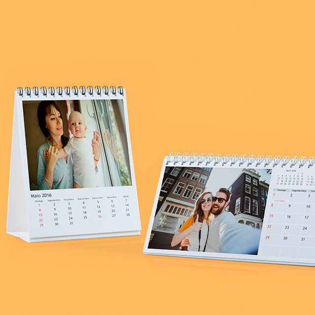 Calendário de Mesa Horizontal